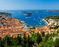 Hvar - many people say that it is a town as from a fairy - tale because its arhitecture, wonderful nature and its mild climate. Pride with it's oldest public / communal Theater of Europe and famous fortress Fortica.